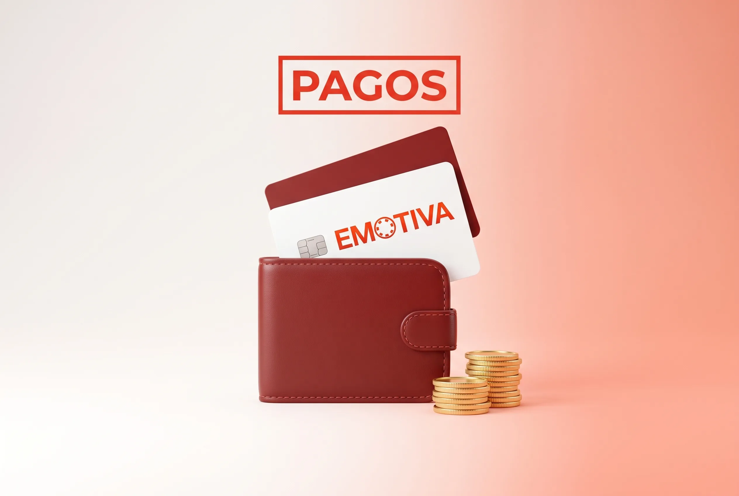Tarjetas, cartera y monedas para los pagos en Emotiva Casino.